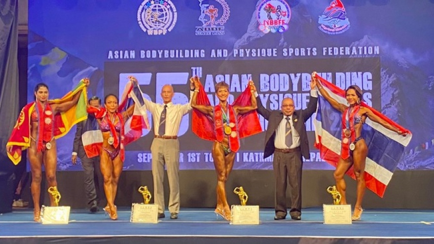 Athletes bring home five golds at Asian Bodybuilding Champs in Nepal